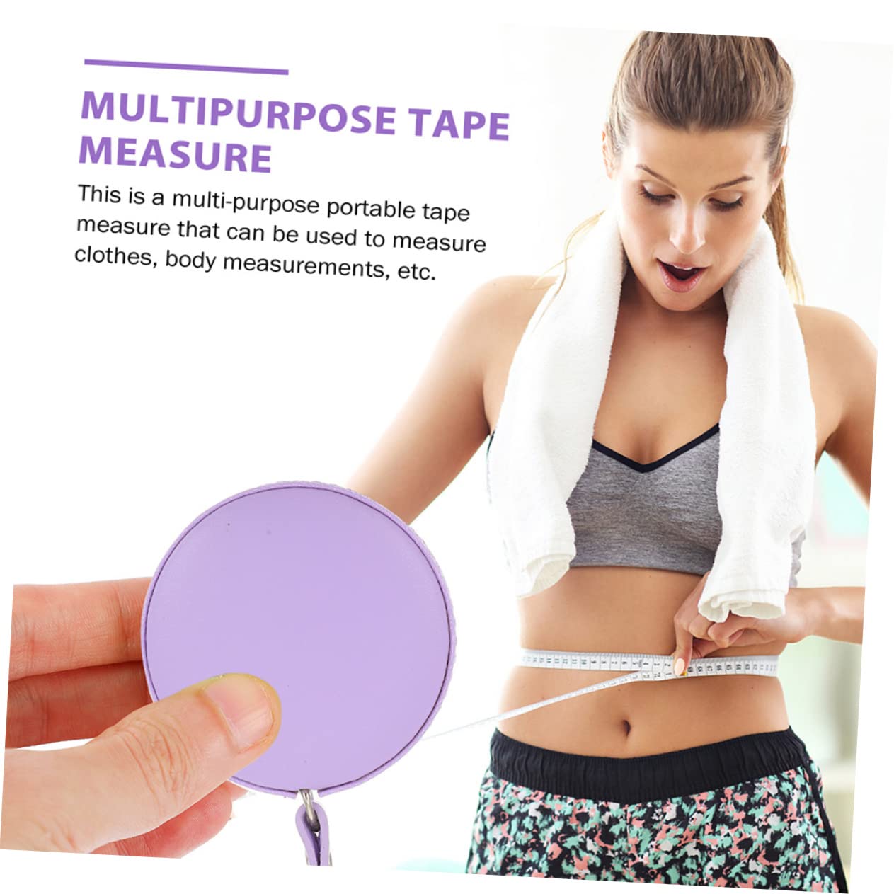 NUOBESTY 6piezas Cintas Métricas De Pu Ligeras Medidores Portátiles Para Cuerpo y Costura Diseño Redondo y Compacto Para Uso Doméstico
