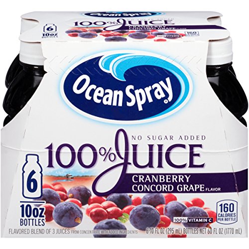 Image of Ocean Spray 100% Juice, Cranberry Concord Grape, 60 Oz, Pack of 6