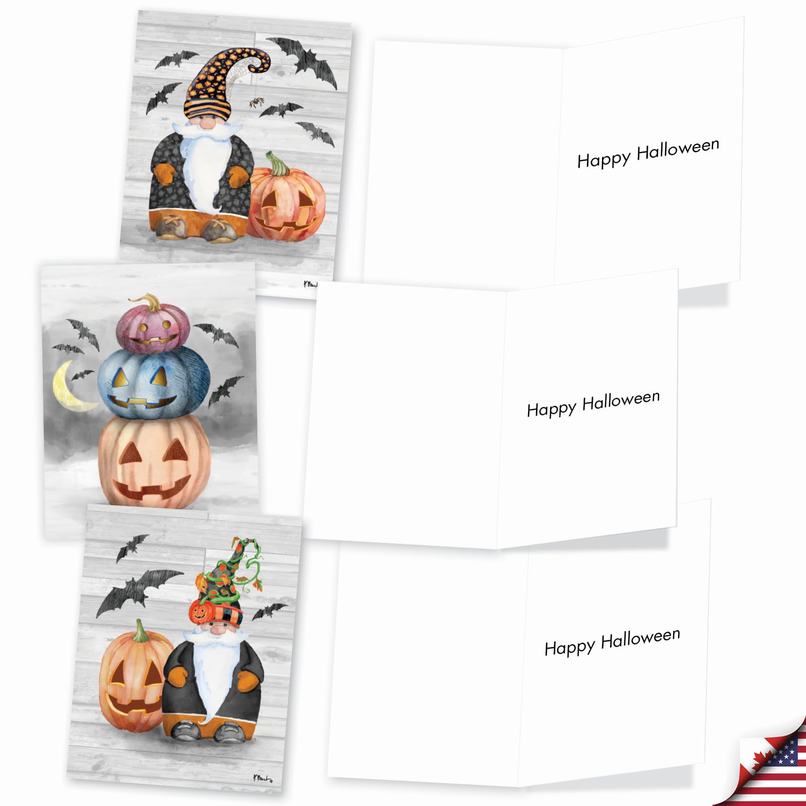The Best Card Company - 20 Happy Halloween Note Cards Boxed (10 Designs - View #10