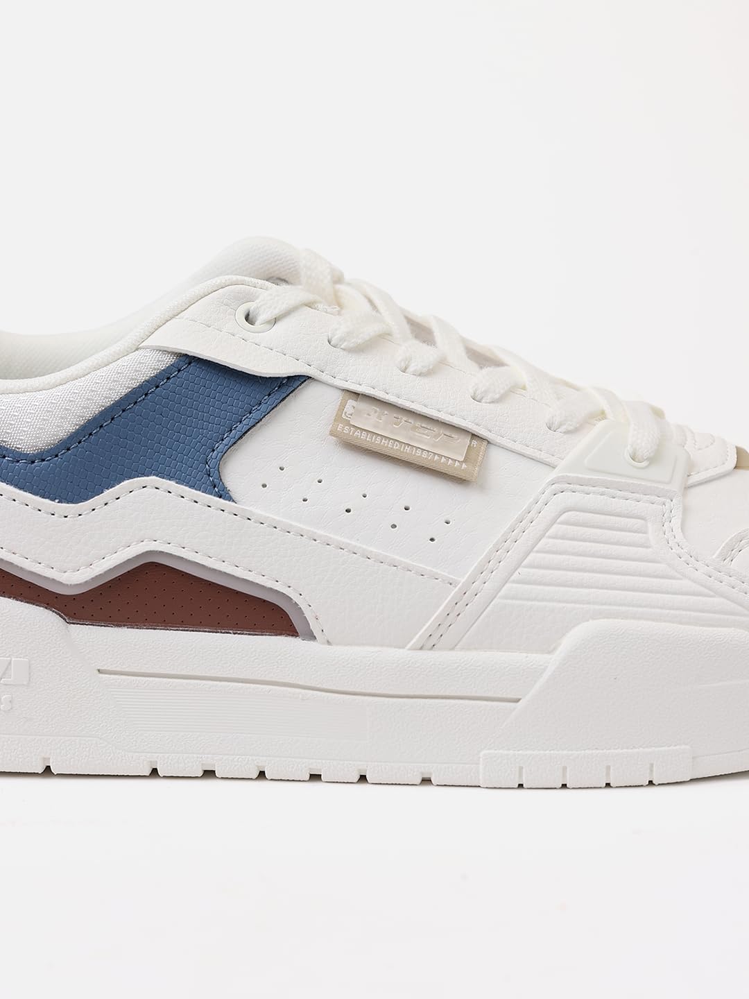 XTEP Colourblock Skatebaording Sneakers for Men Blue 3