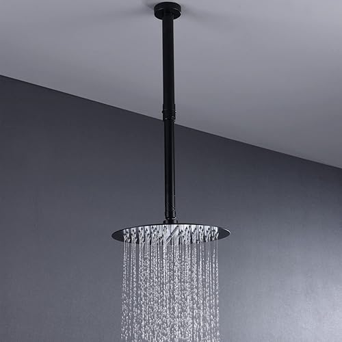 Miniatura 4 de Sistema de ducha montado en la pared o ducha montada en el techo, cabezal de ducha de lluvia de lujo de 10 pulgadas con juego combinado de mano de