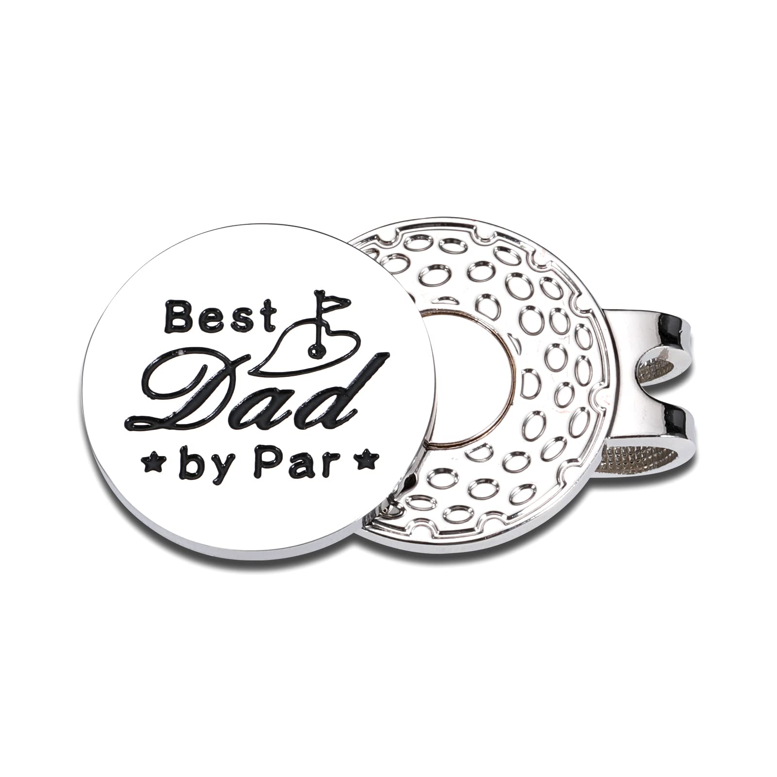 Marqueur de balle de golf magnétique pour papa, fête des pères, anniversaire, amateur de golf, cadeau pour lui, marqueur de balle de golf amusant pour papa, cadeau de Noël et d'été pour lui