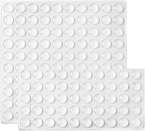 EUZUXU 150 Almohadillas Transparentes de Goma Autoadhesivas,