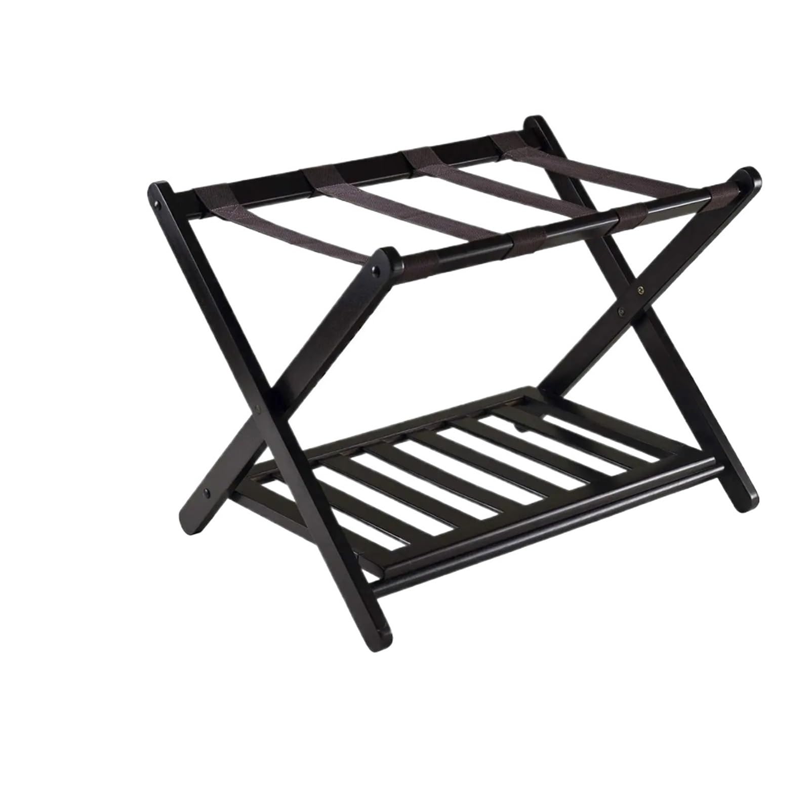 YShiuoL Luggage Rack Multifunctional Luggage Rack with Shoes Shelf Foldable Hotel
