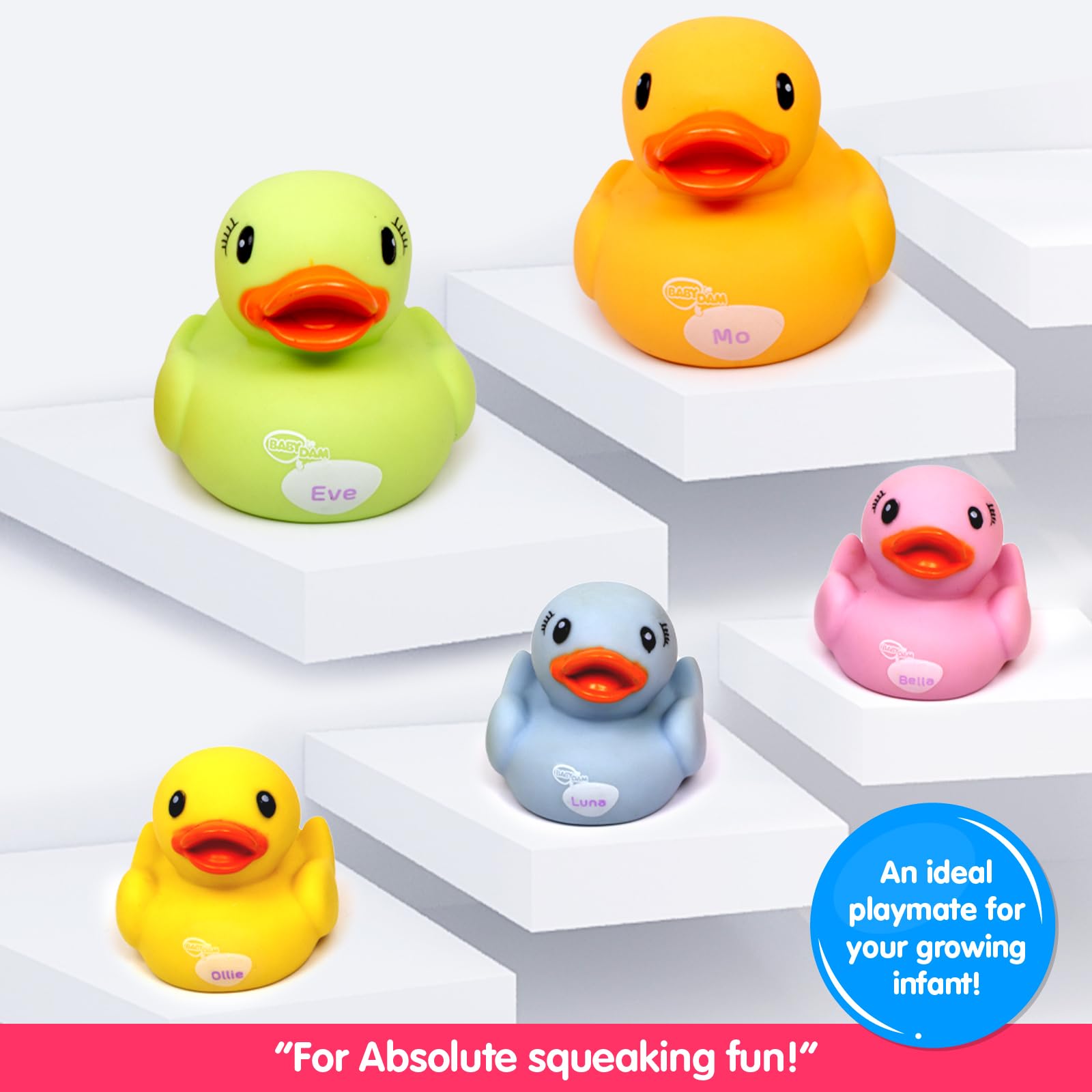 Buy Funskool Giggles Dazzling Duck Family Squeakers , Multicolor