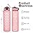 Hyeta 32 oz Water Bottles with Times to Drink and Straw, Motivational Water Bottle with Time Marker, Leakproof, Drinking Sports Water Bottle for Fitness, Gym and Outdoor