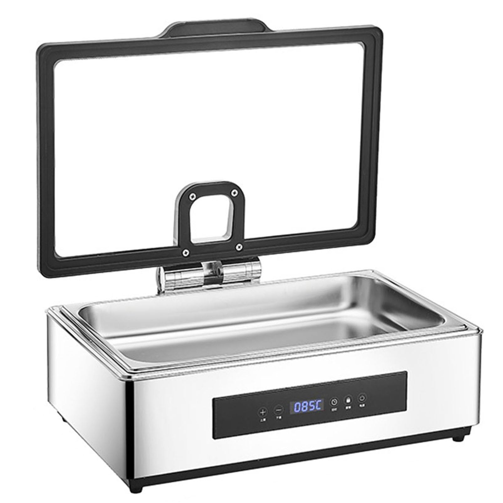 Chafing dish électrique haut de gamme 9 litres en acier inoxydable durable