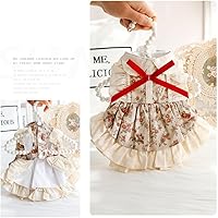 Vista 206 de Vestido de princesa de encaje para perros pequeños y pequeños extragrandes, color negro, talla L