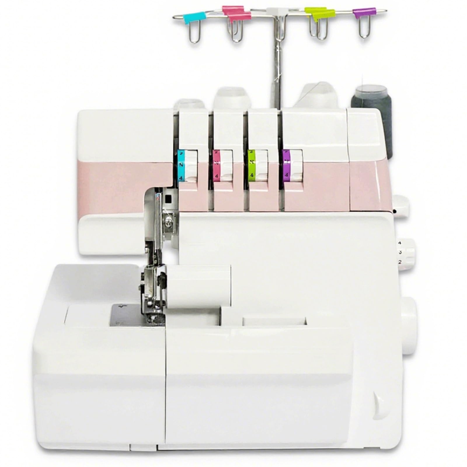 FHRKA Overlock Sewing Machine,Heavy-Duty Overlocker Serger with 2-3-4 Stitch Capability,Adjustable Gauge for Beginners and Professionals