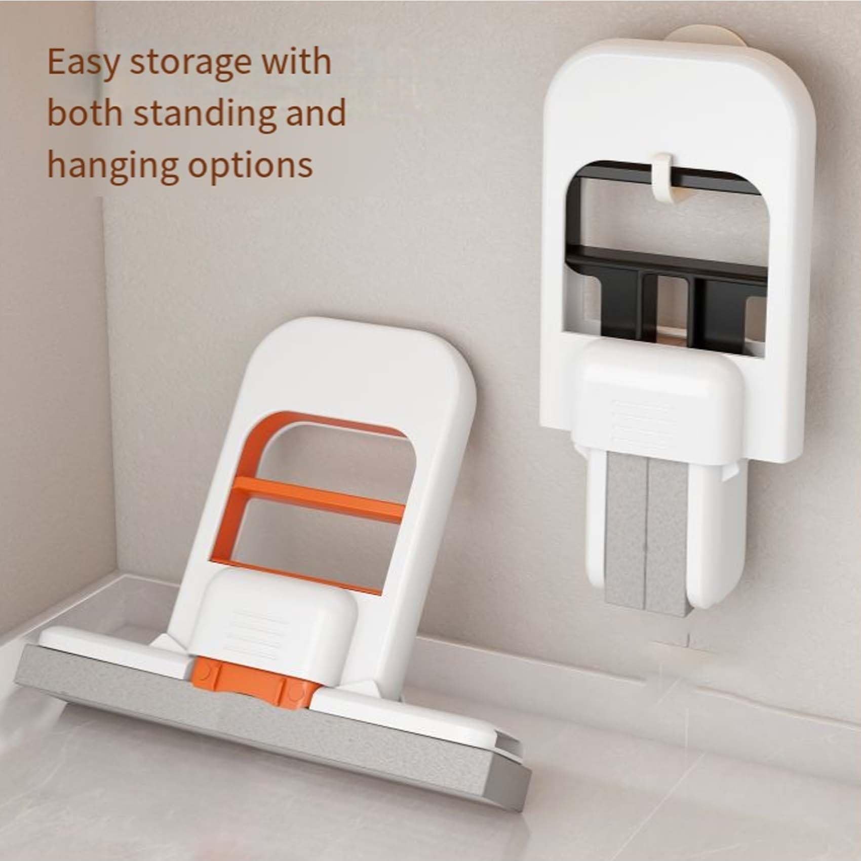 Mini Balai Pliable Pour Bureau - 2 Pièces - Nettoyage Humide Et Sec - Éponge Auto-essoreuse Pour Petites Surfaces