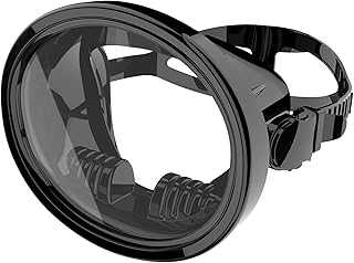 Diving Mask for Adults Scuba Mask Spearfishing Mask Snorkeling Mask Freediving Water Mask Tempered Glass Oval HD Anti-Fog Scuba Goggles
