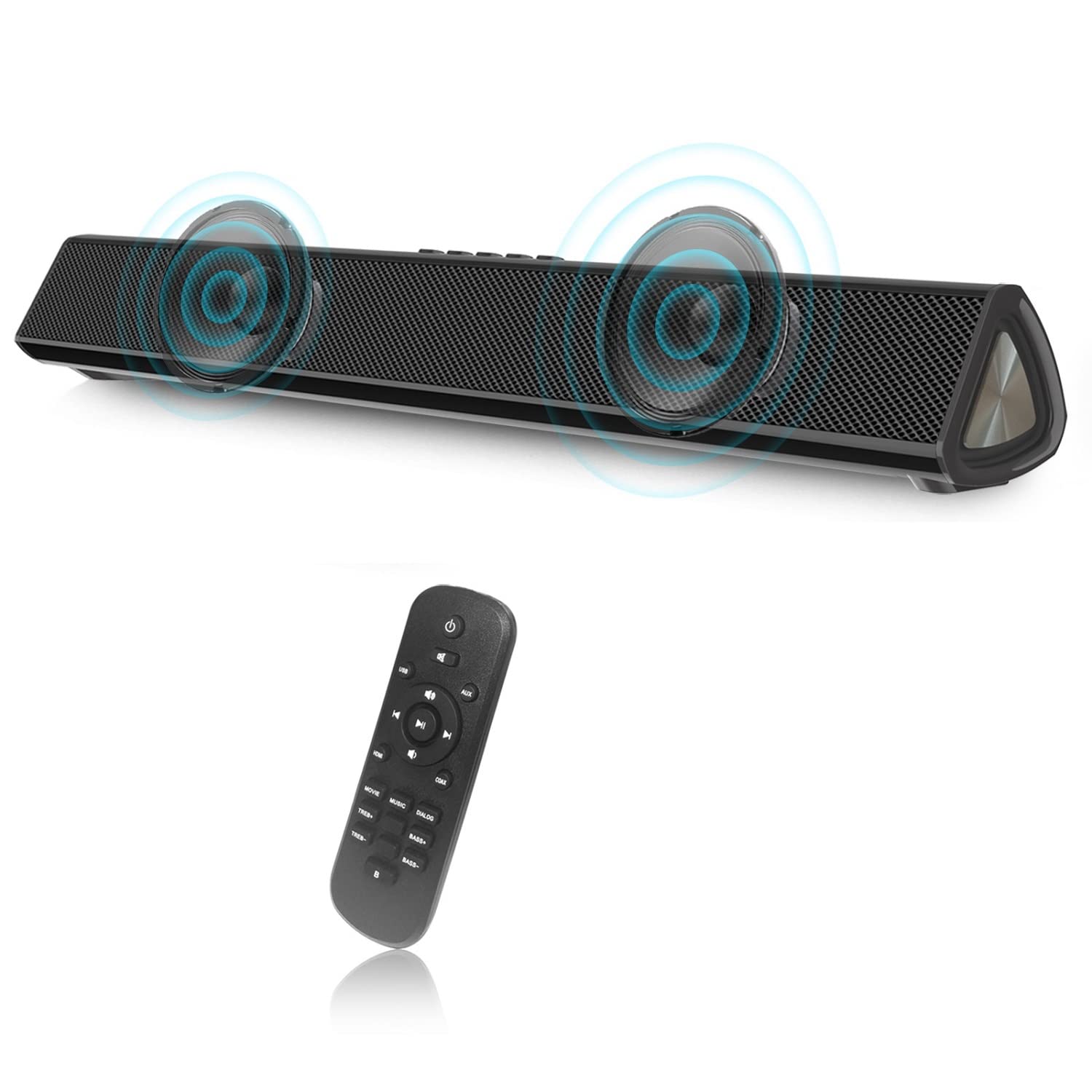 ✨サウンドバー Bluetoothスピーカー 2.0chスピーカー テレビ用 サウンドバー スピーカー 2.0ch Bluetooth HDMI リモコン 光