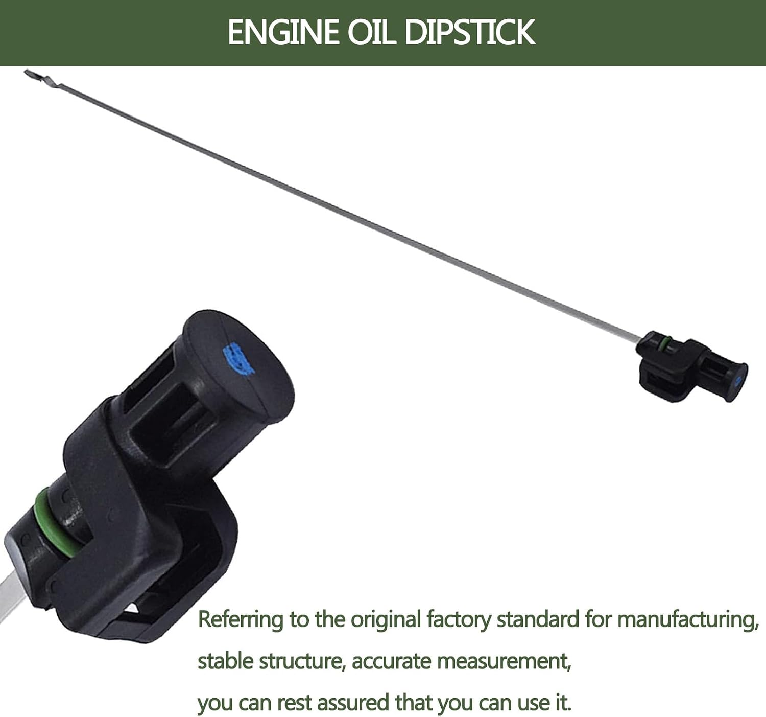 1 PC Automobile Transmission Oil Dipstick, Engine Oil Level Dipstick Indicator Replacement Part 31086-JA00A, Immersion Measuring Tool, Universal Maintenance Accessory for Most Cars (Black)