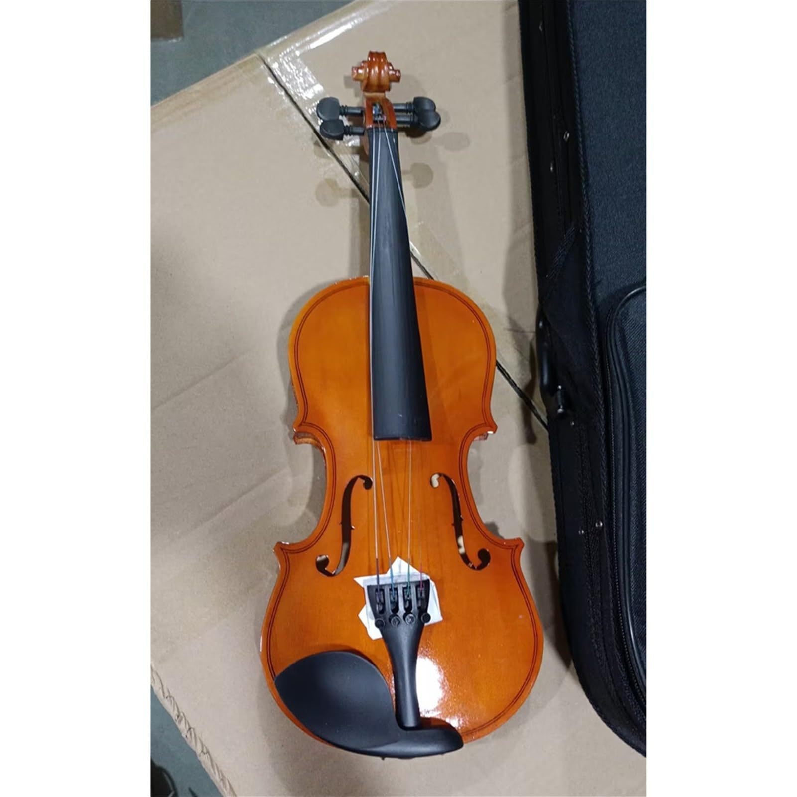 Violino Set 4/4 Violino In Legno Massello Colore Naturale Accessori Popolari In Plastica Per Violino Set Per Violino Per Principianti Per Adulti(Set 1)