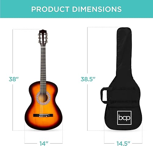 Miniatura 8 de Best Choice Products - Kit de guitarra acústica para principiantes, 38 pulgadas