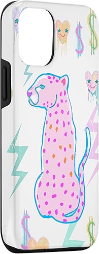 Vista 69 de iPhone 11 Pro Max Preppy Art Cheetah, Pink Cheetah, Preppy Art - Funda estética