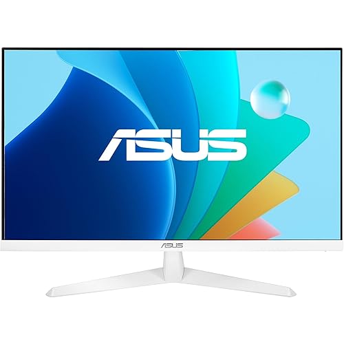 ASUS 27” 1080P Eye Care Monitor (VY279HF-W) - FHD, IPS, 100Hz, 1ms, Adaptive Sync, for Working and Gaming, Eye Care Plus technology, Blue Light Filter, Flicker Free, DisplayWidget Center, 3yr warranty