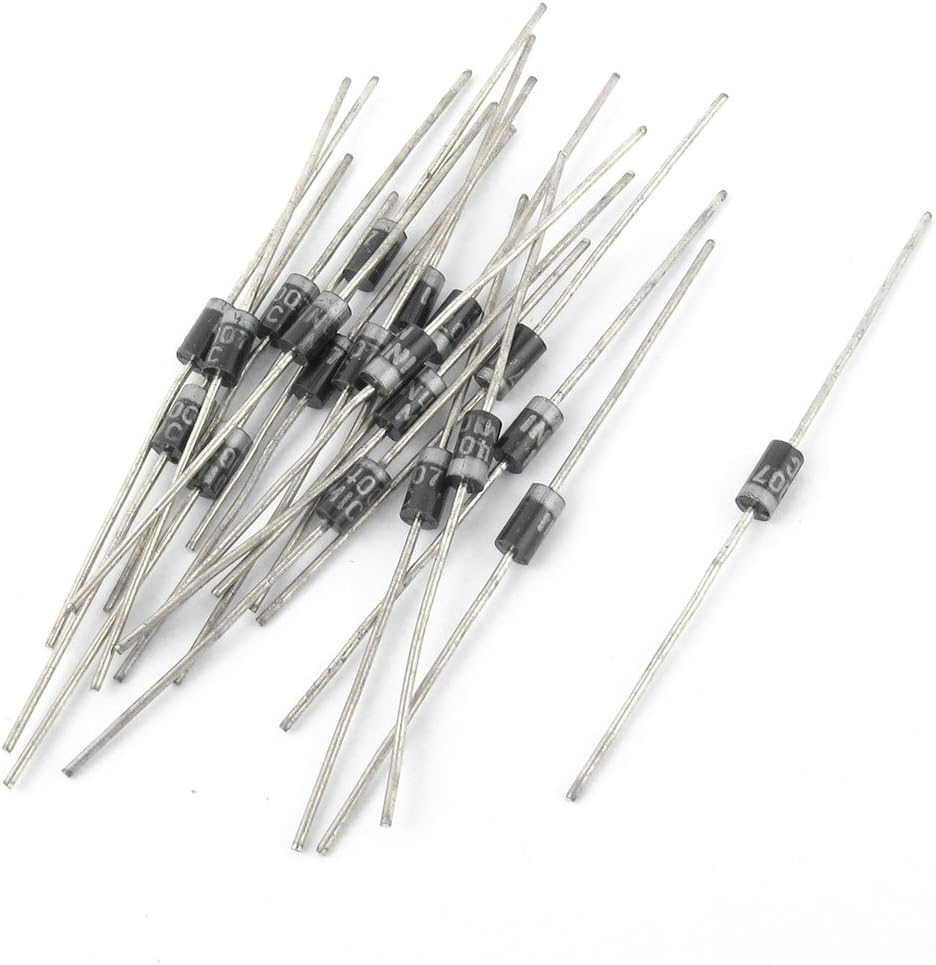 Aexit20pcs (diode) 1N4007 Model 1A 1000V Through Hole axia_l Rectifier (40ry475qf432) Blocking Diode