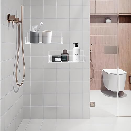 Miniatura 6 de Estante acrílico para especias de montaje en pared, 9 pulgadas, soporte transparente para almacenamiento de especias, paquete de 4 organizadores