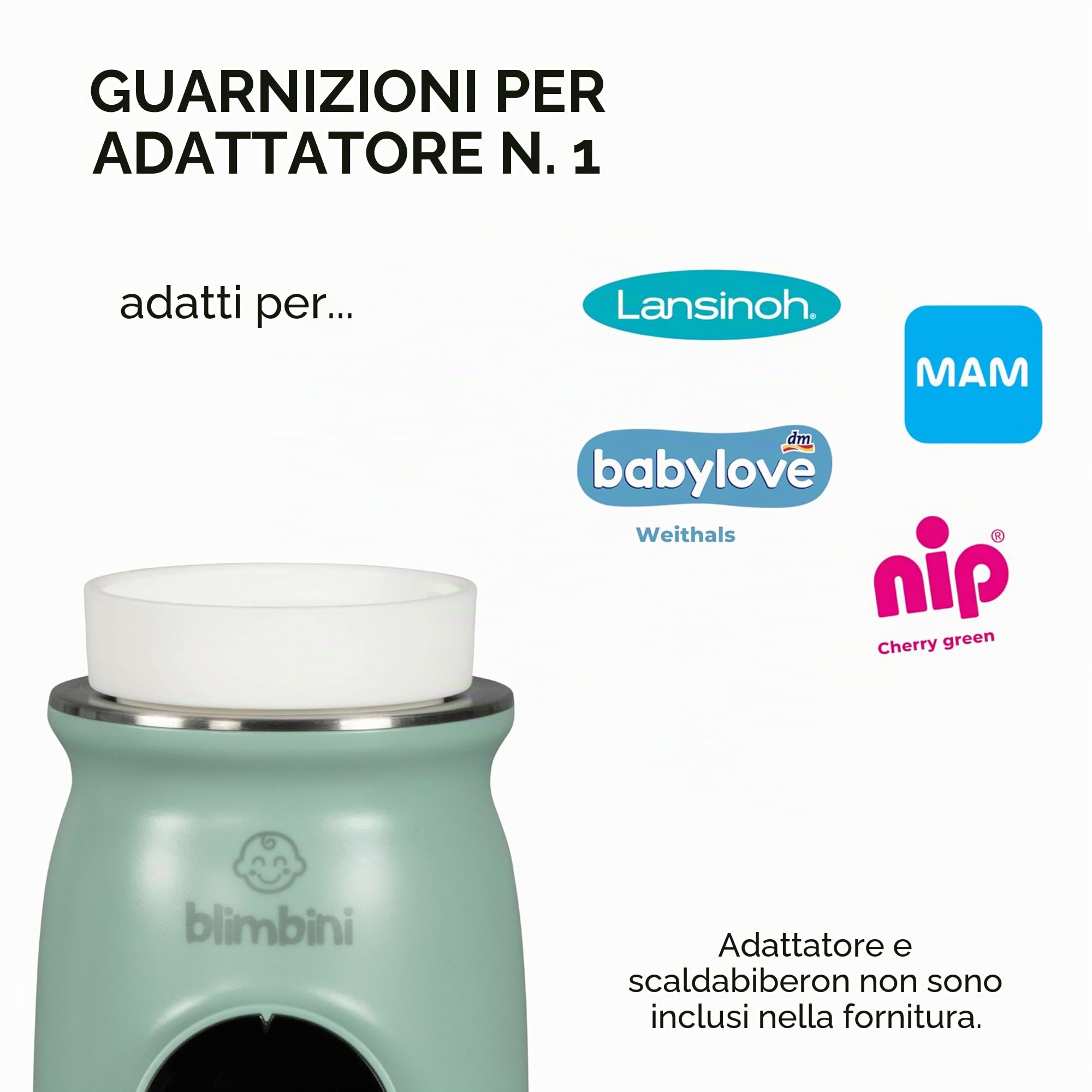 Guarnizioni di adattamento per adattatori n. 1 (adatte per MAM & Lansinoh) | Confezione da 3 guarnizioni di ricambio | 100% a prova di perdite e senza BPA