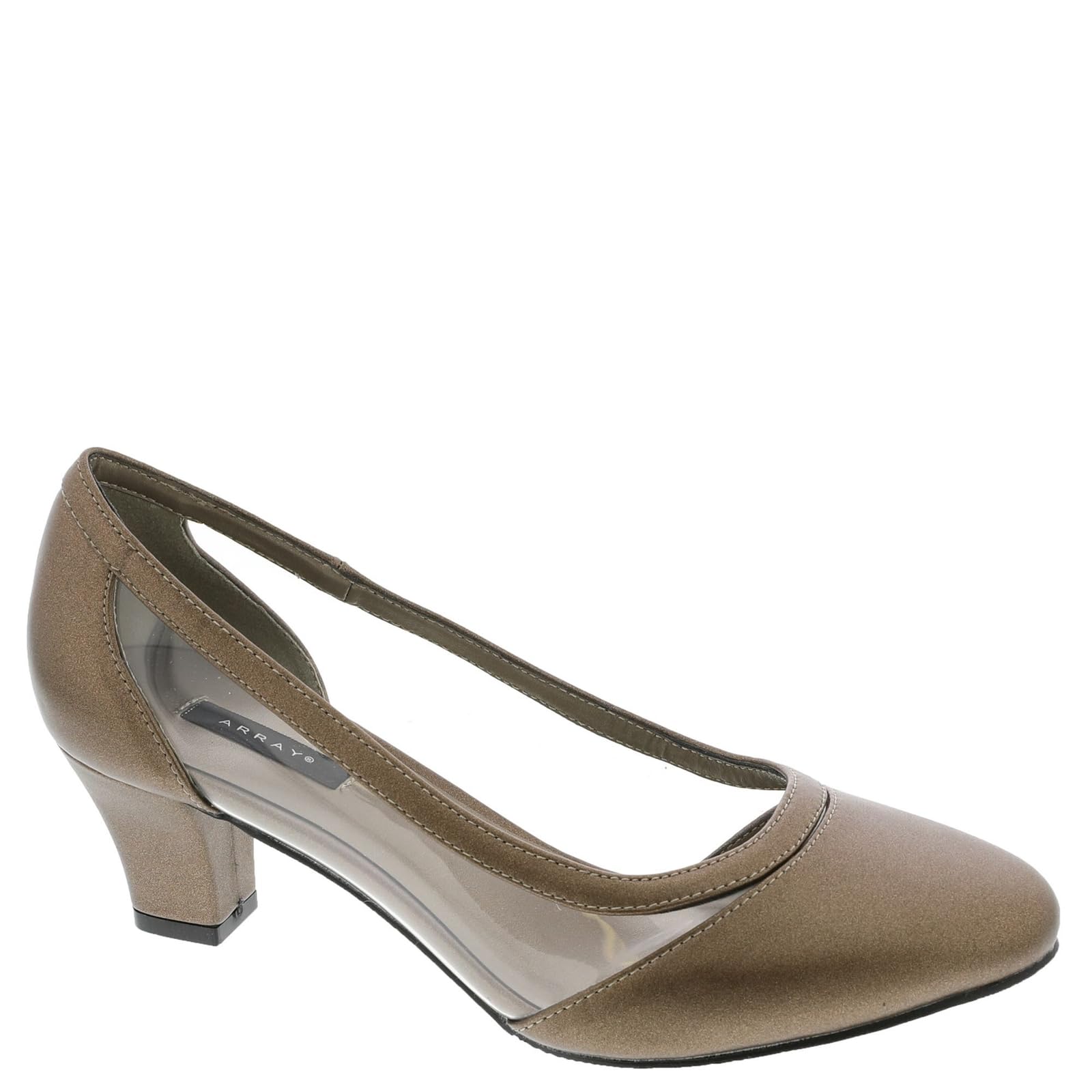 ARRAY Women's Eve Lucite Trim Low Heel Dress Pump