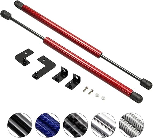 TSUBASA Soportes de elevación para Subaru XV Crosstrek GT 2017-2023 capó delantero Modificar fibra de carbono cargada a gas, amortiguadores de