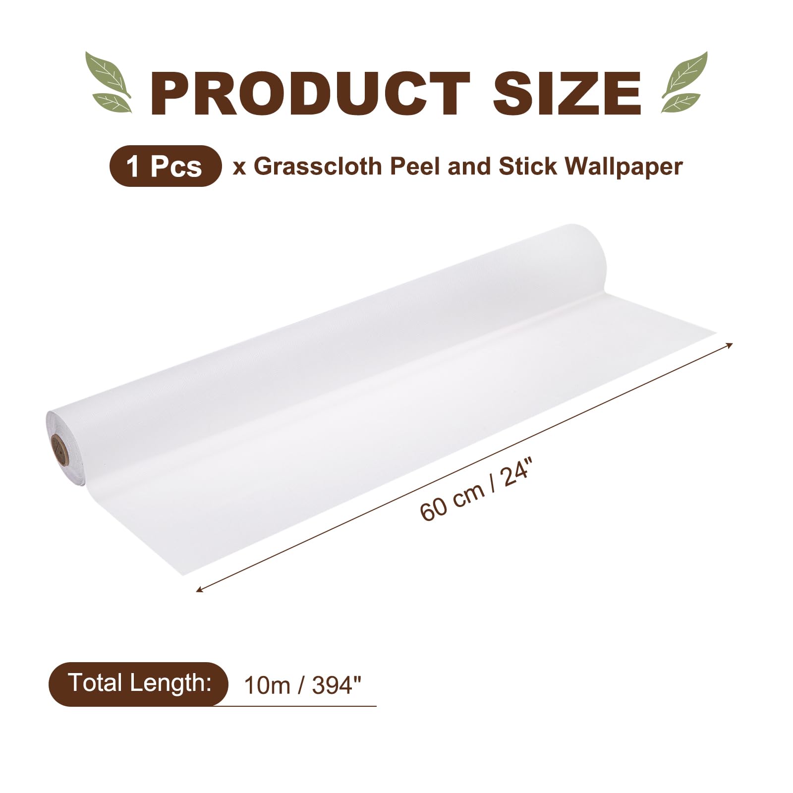 QUARKZMAN Papel Pintado Texturizado De Lino 60cm x 10m/24 x 394