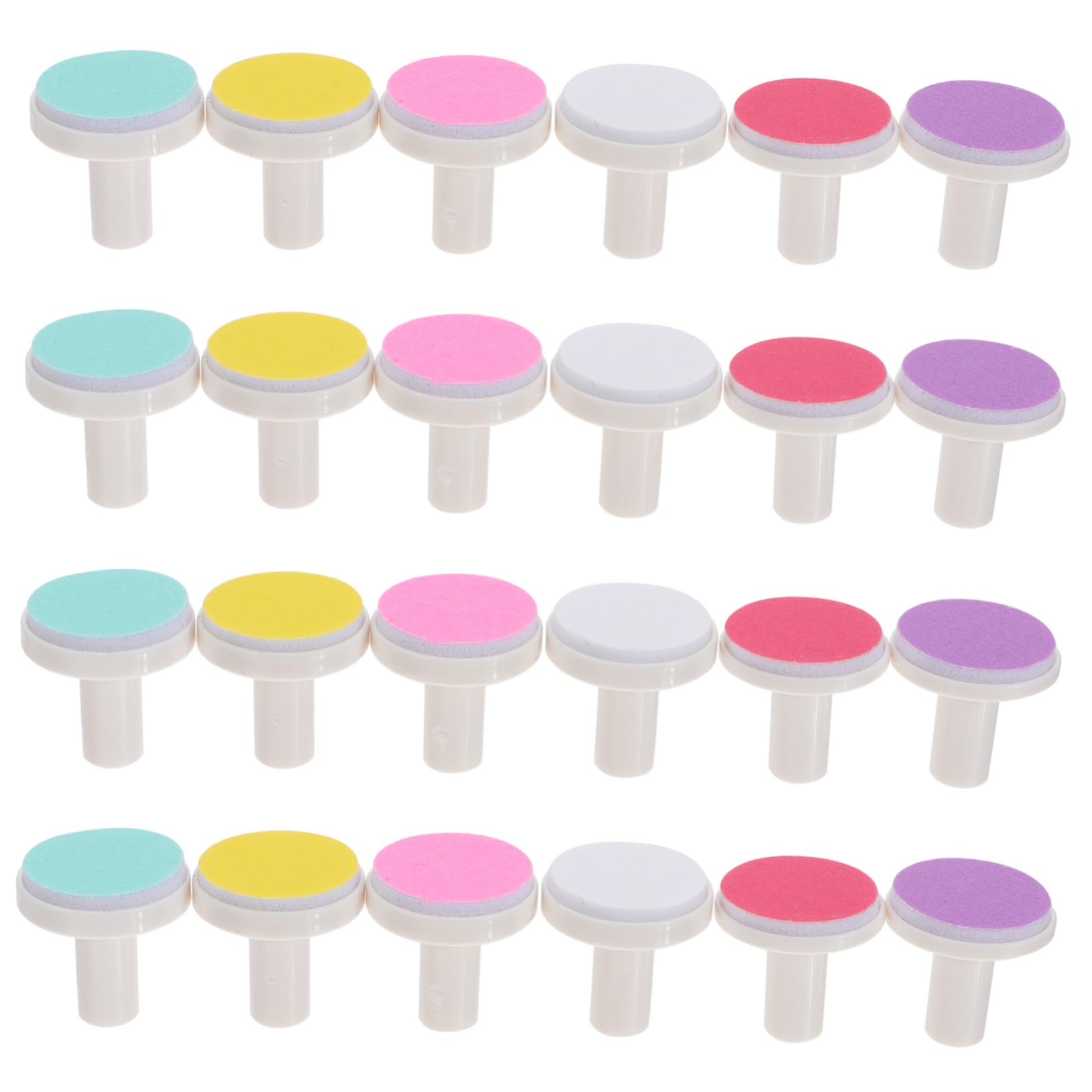 FOMIYES 24pcs Nail Trimmer Replacement Pad Electric Nail Grinding Head for Adults Babies