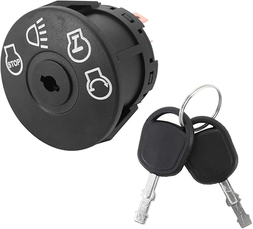 Interruptor de encendido con llave 7 terminales de repuesto para John Deere L100 L105 L107 L108 L110 L111 L118 L120 L130 125 135 145 155c 190c G110,