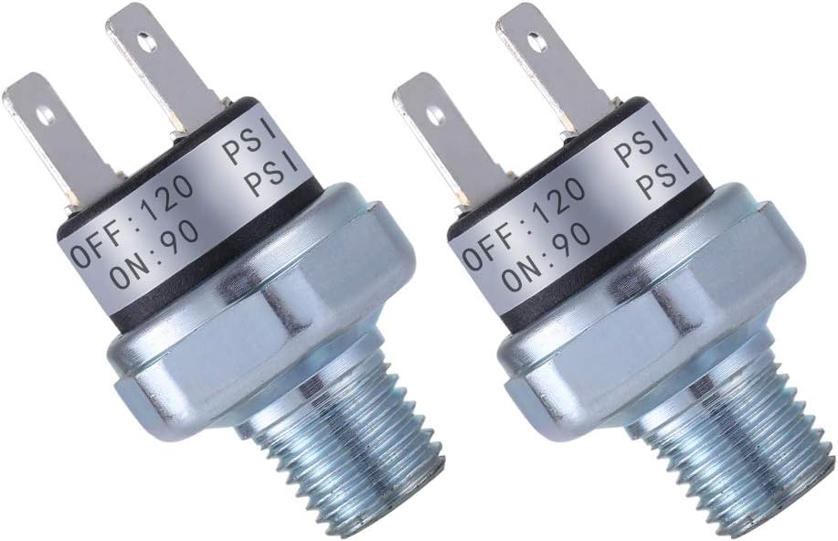 Air Pressure Switch 90-120 PSI Pressure Switch 1/4"-18 NPT DC 24V 12V Pressure Switch Air Compressor Pressure Switch 90PSI Pressure Switch 120PSI Pressure Switch
