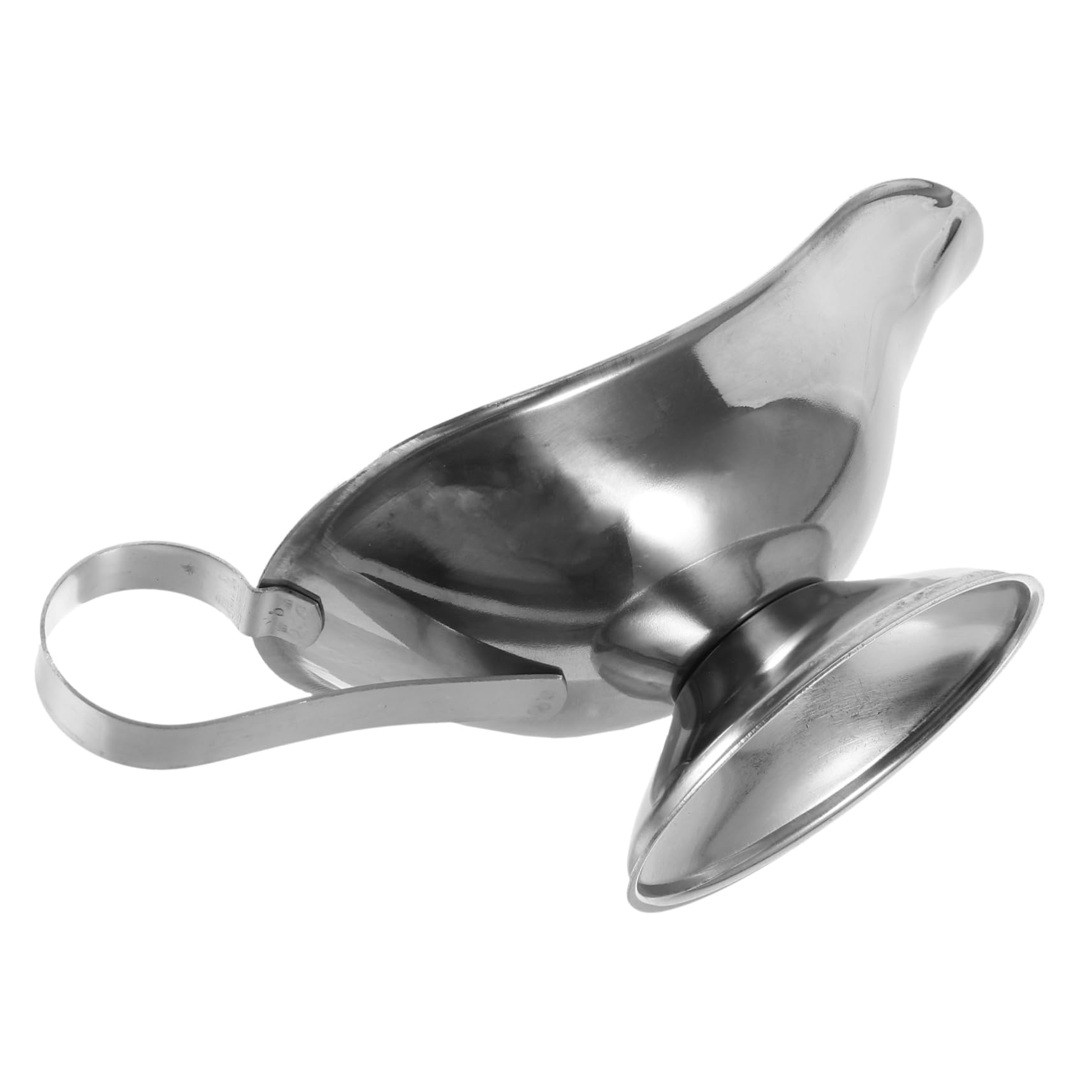 PRETYZOOM Stainless Steel Sauce Cup Sauce Dispenser Lid Perfect for Home and Restaurant (21x9.5x8cm)