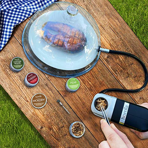 Smoking Gun Wood Smoke Infuser - Extended Kit, 12 PCS, Portable Electric Smoker Machine with Accessories and Wood Chips - Cold Smoke for Food and Drinks