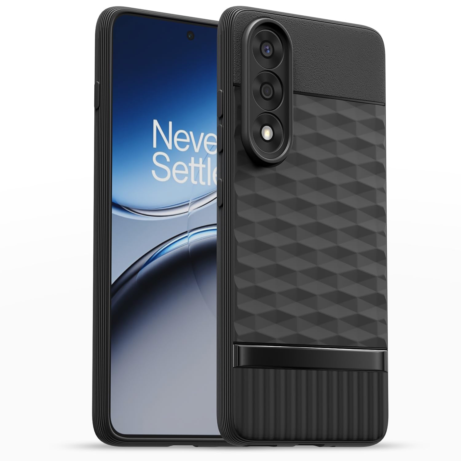 Amazon Basics Back Cover for OnePlus Nord 5 5G | Full Camera Protection | TPU Soft Flexible Shockproof Bumper Case(Black)