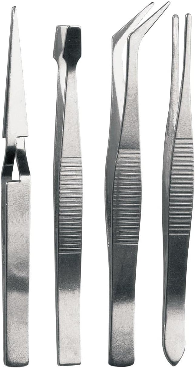 Draper 19850 Tweezer Set, 4 Pcs, Blue