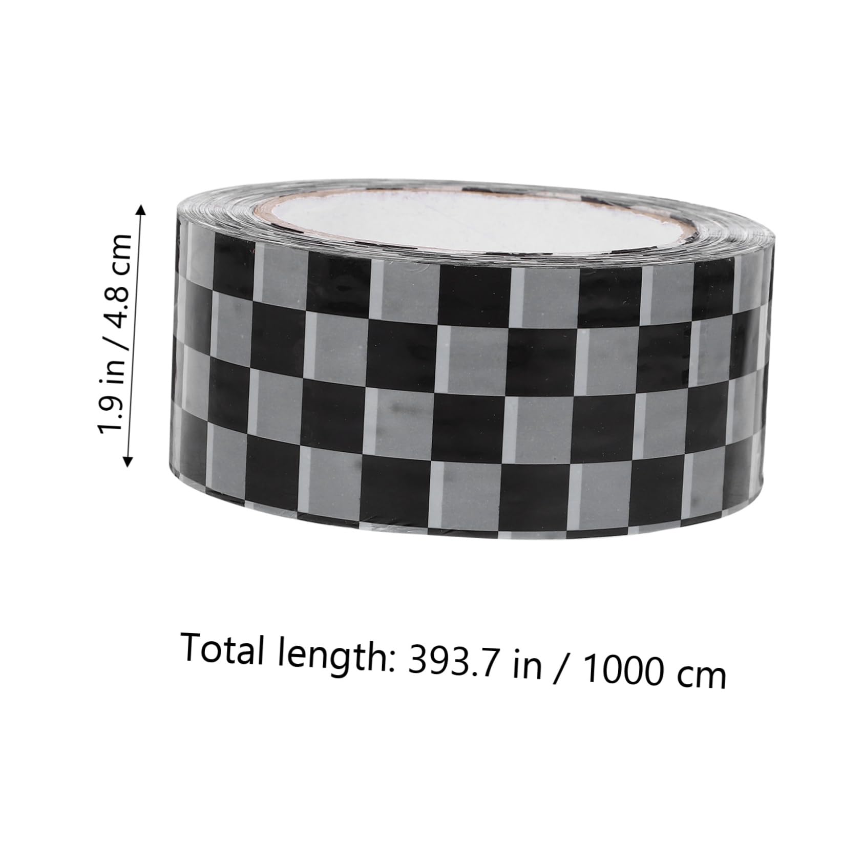 DOITOOL 5 Rollen Kariertes Paketklebeband aus Bopp Stark Klebend Leicht und für Kartonversiegelung DIY Verpackung Expressboxen Einfaches Design Vielseitig Einsetzbar