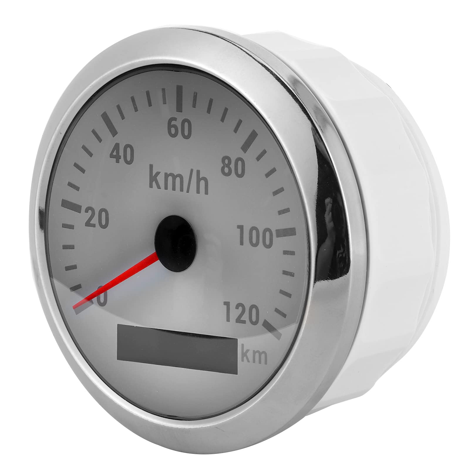 Łódź Motocyklowy Prędkościomierz Gps Wodoodporny Licznik Kilometrów 120 KM/H dla Jachtów Zaburtowych Maszyn Budowlanych (Biała tarcza)
