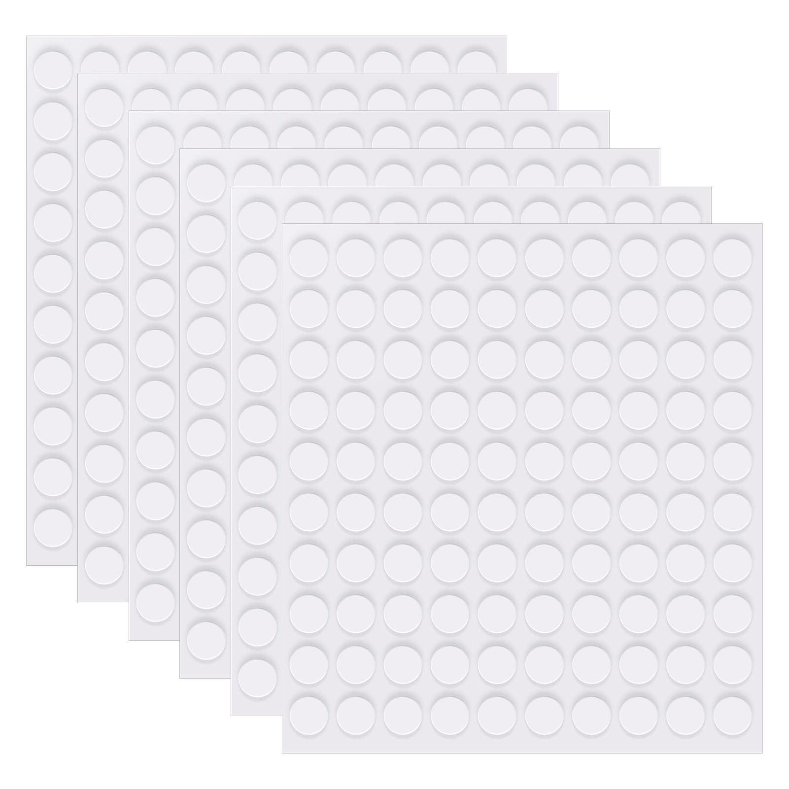 300 Doppelseitige Klebepunkte 10mm - Transparent & Rückstandsfrei