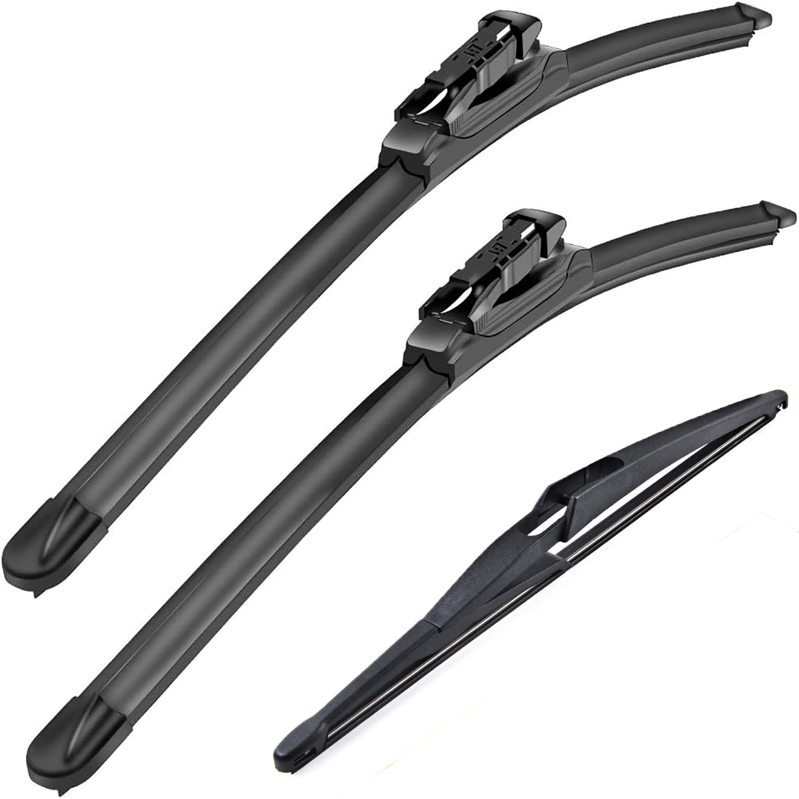 Photo 1 of Mercedes-Benz ML-Class W164 2006-2011 ML320 ML350 ML550 ML63 2005-2012 X164 GL-Class 2006-2012 W251 R-Class - MIKKUPPA 28"+21"+12" Pinch Tab Original Equipment Replacement Wiper Blades, Pack of 3 28"+21"+12" Replacment for Mercedes-Benz ML/ GL Pinch Tab