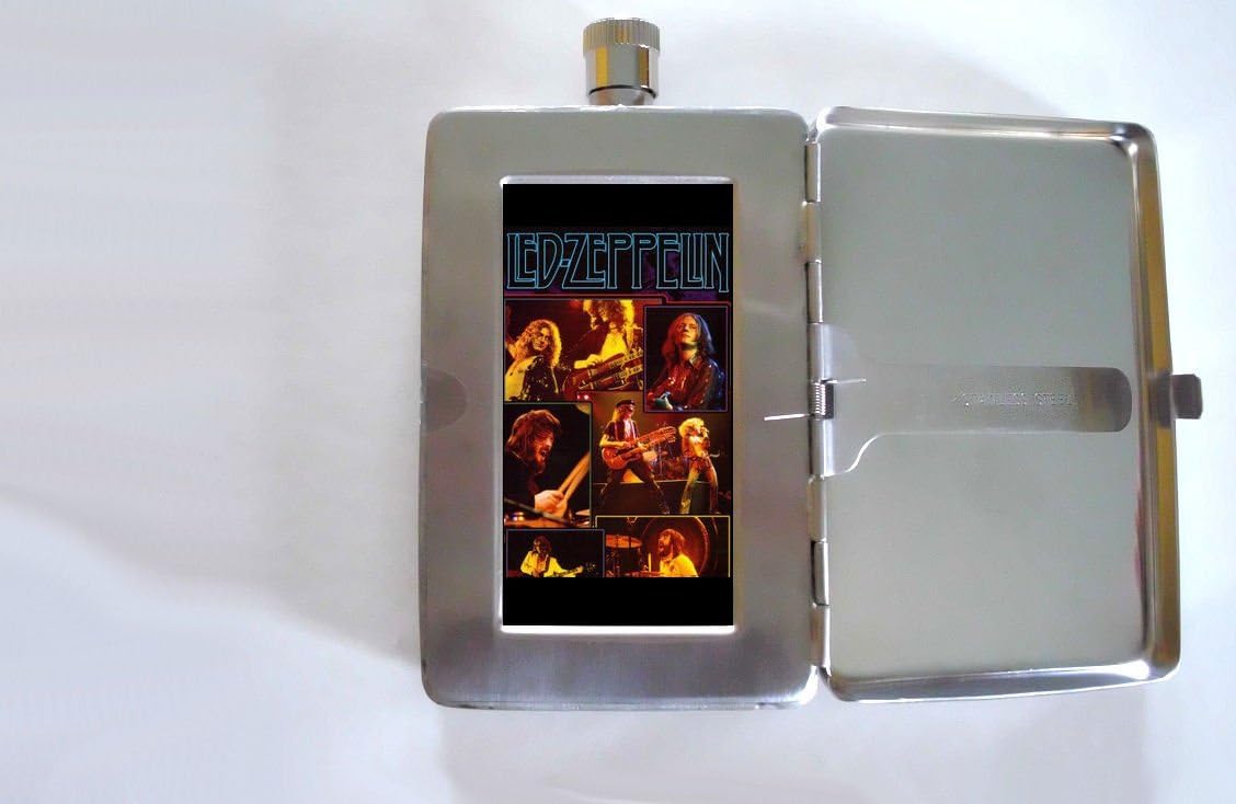 Led Zeppelin Live Concert Photos Two Ounce Drink Flask