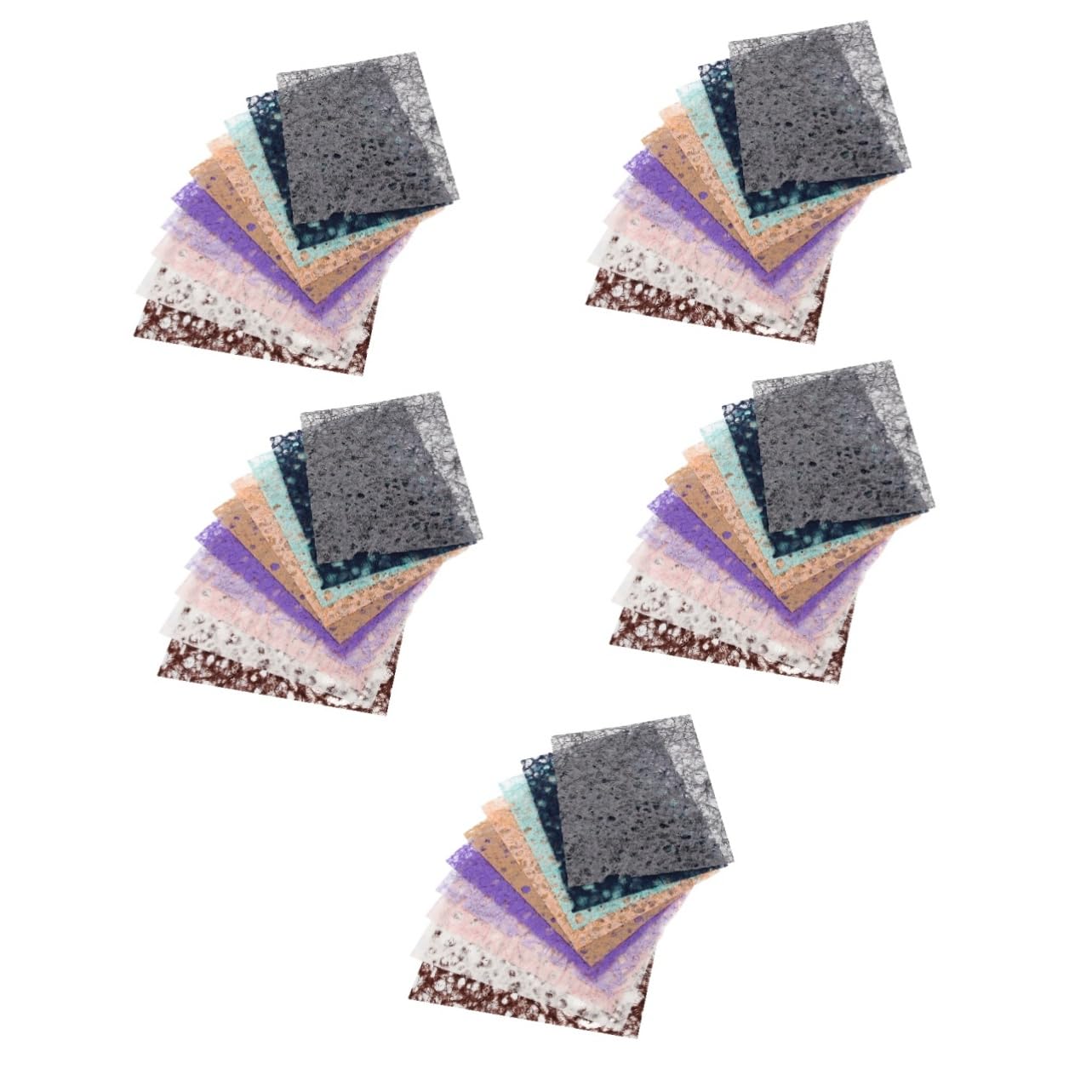 NUOBESTY 5 Juegos Papel Decorativo De Bolsillo Álbum De Recortes Pegatinas Papel De Póster Papel De Álbum De Recortes Papel De Fondo Del Libro De Recuerdos Papeles Chatarra 10 Hojas * 5