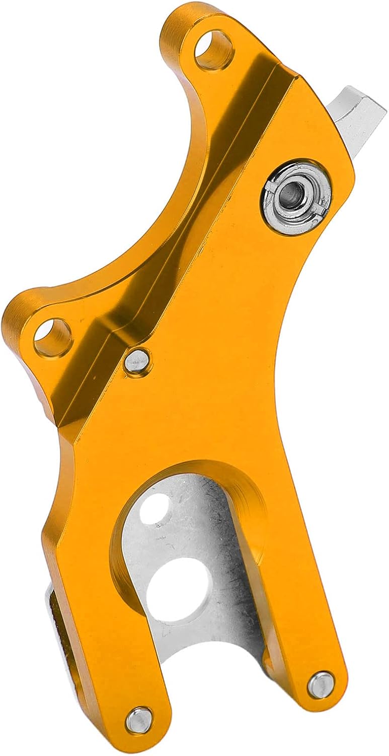 Road Bike Disc Brake Conversion Adapter Seat Gold Aluminum Alloy Mount for Caliper Brake to Disc Fork, Mountain Bike Brake Mounting Hardware Cycling Upgrade Kit