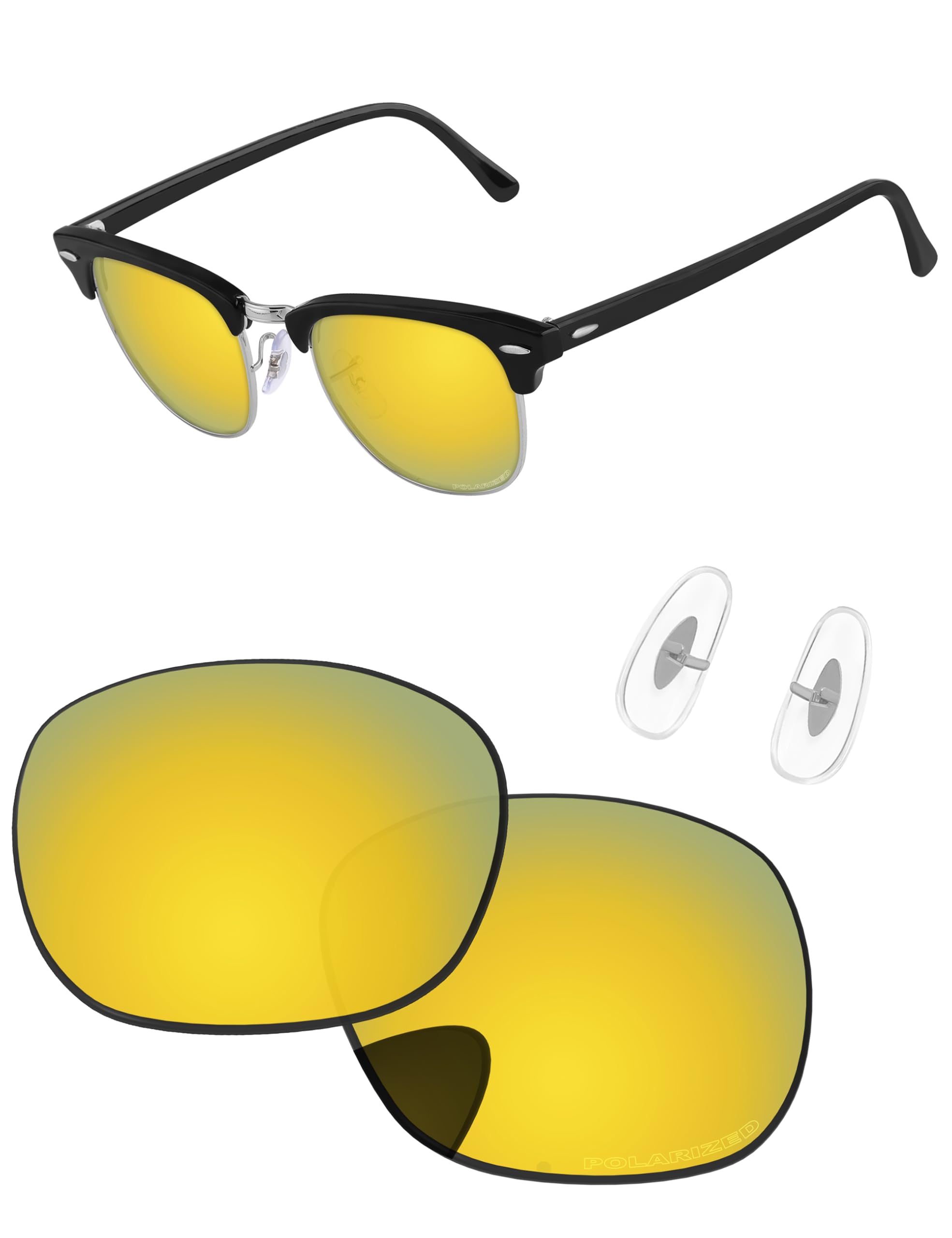 Amazon.co.jp: PapaViva 偏光 交換レンズ & 鼻の部分 For Ray-Ban