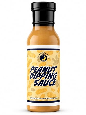 Premium | Peanut Dipping Sauce | Satay, Spring Rolls & Veggies! | Creamy peanut dipping sauce for chicken satay, spring rolls, veggies, noodles, wraps, bowls, and appetizers.