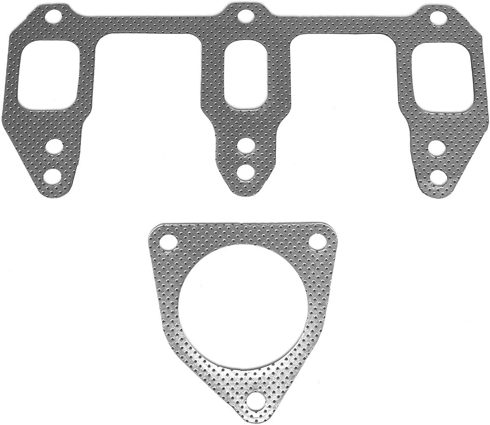DNA Motoring GKTSET-MRX8 Aluminum Exhaust Manifold Header Gasket Set Replacement,Metallic