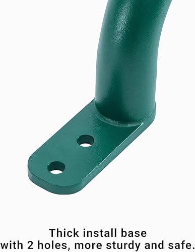 Miniatura 2 de Asa de escalera de 37 pulgadas para patio de recreo (1 par), riel de escalera de metal para casa de juegos, asas de seguridad para juegos al aire