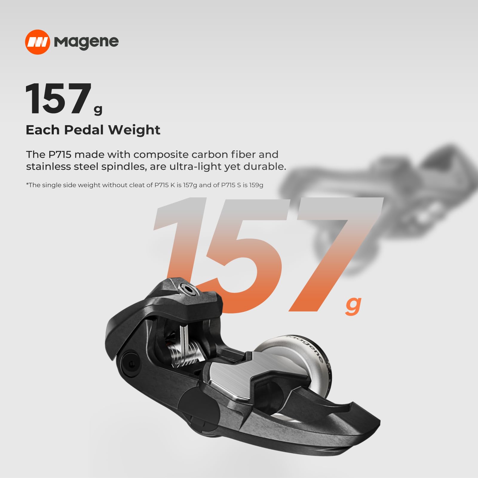 Amazon | Magene P715 ペダル型パワーメーター P715S(SPD-SL