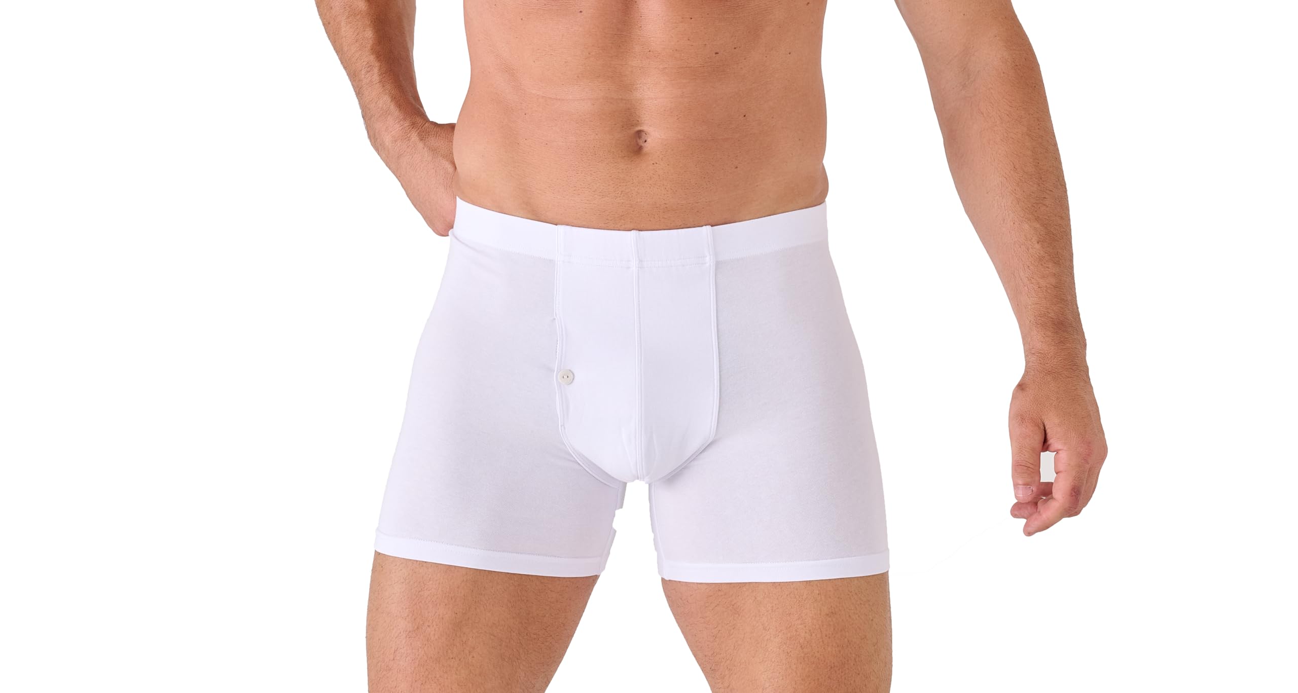 Navigare Boxer Uomo 576 – Pack da 6 – Cotone Bielastico – Apertura Frontale con Bottoncino – Bianco/Assortiti Mutande da Uomo Uomo (Pacco da 6)