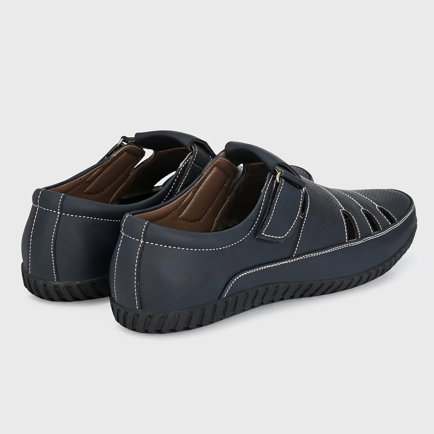 Centrino Men’s Sandals for Man | Stylish Fisherman Sandals with Cushioned Insole, Hook & Loop Strap, Comfortable Walking & Travel Sandal (2340) - Image 7