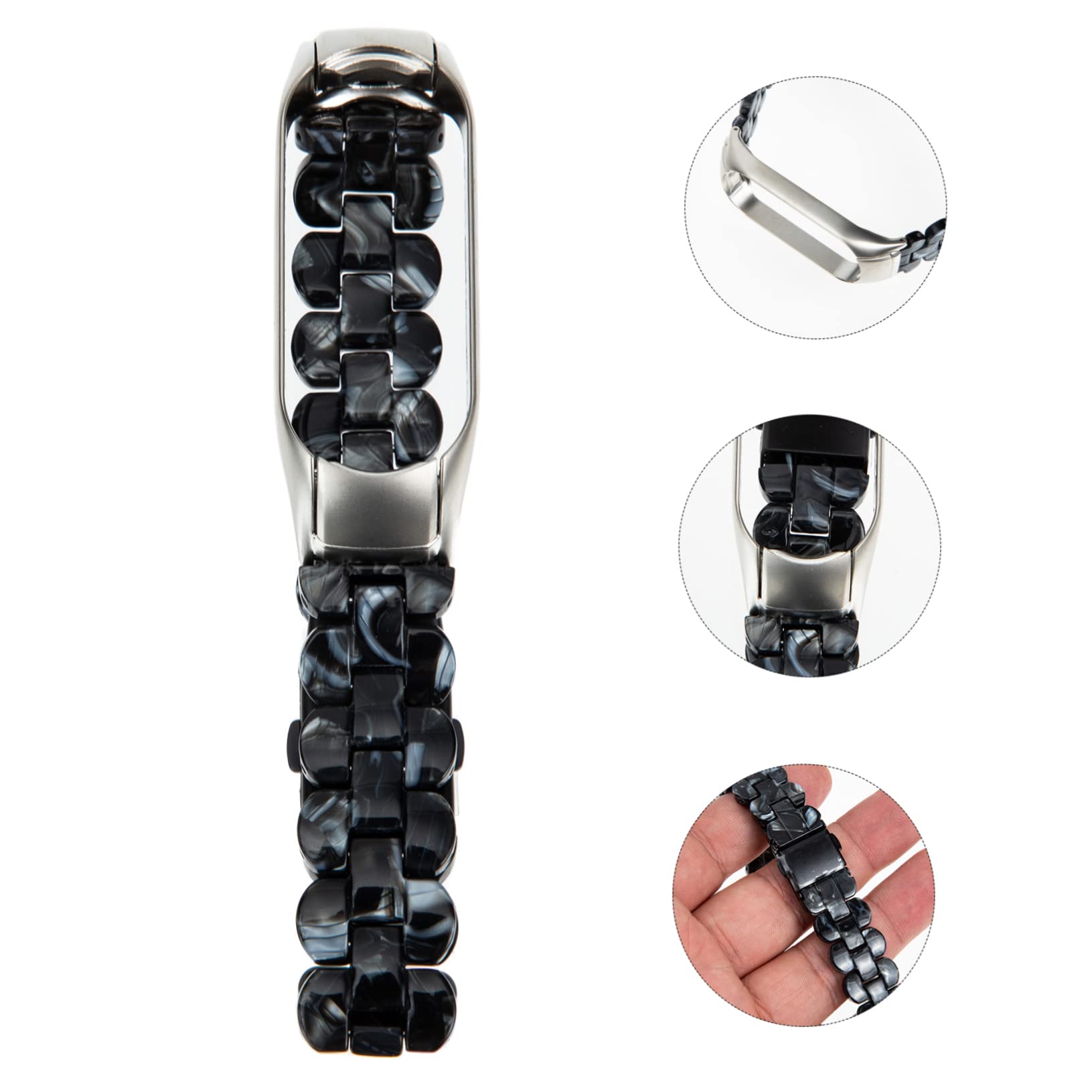 Hemobllo 4pièces Bracelet Résine Pour Montre Compatible Avec Band Élégant Et Léger Pour Toutes Les Occasions