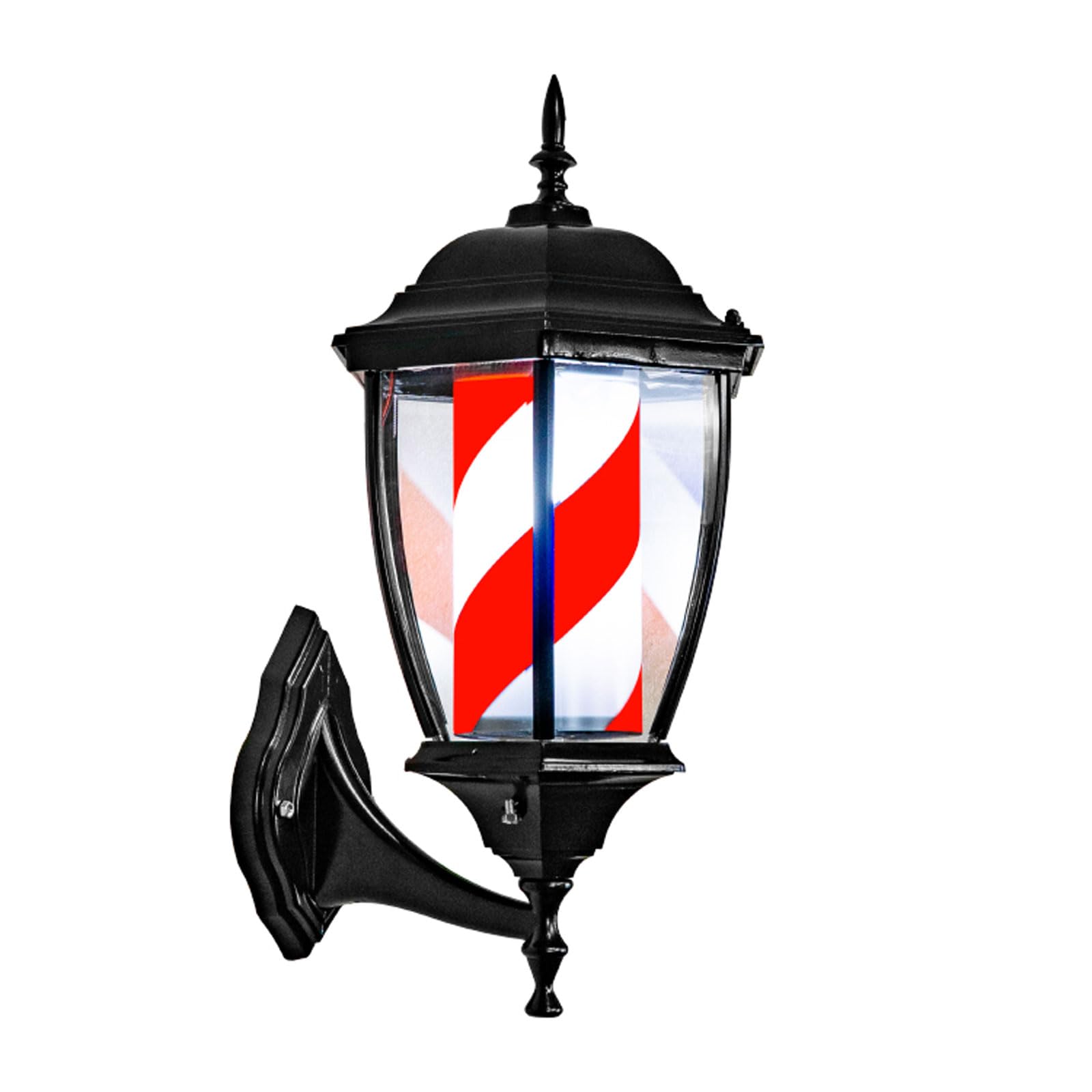 Poteau lumineux pour barbier et enseigne rotative panneau de salon de coiffure